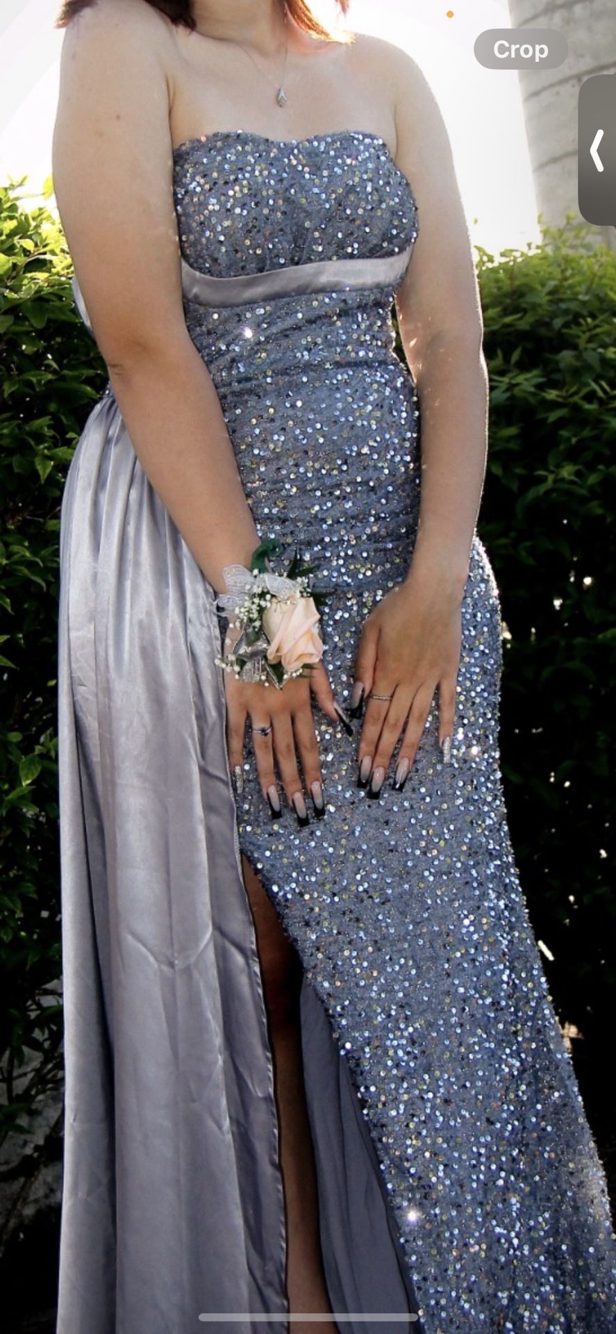 Silver Prom Dress