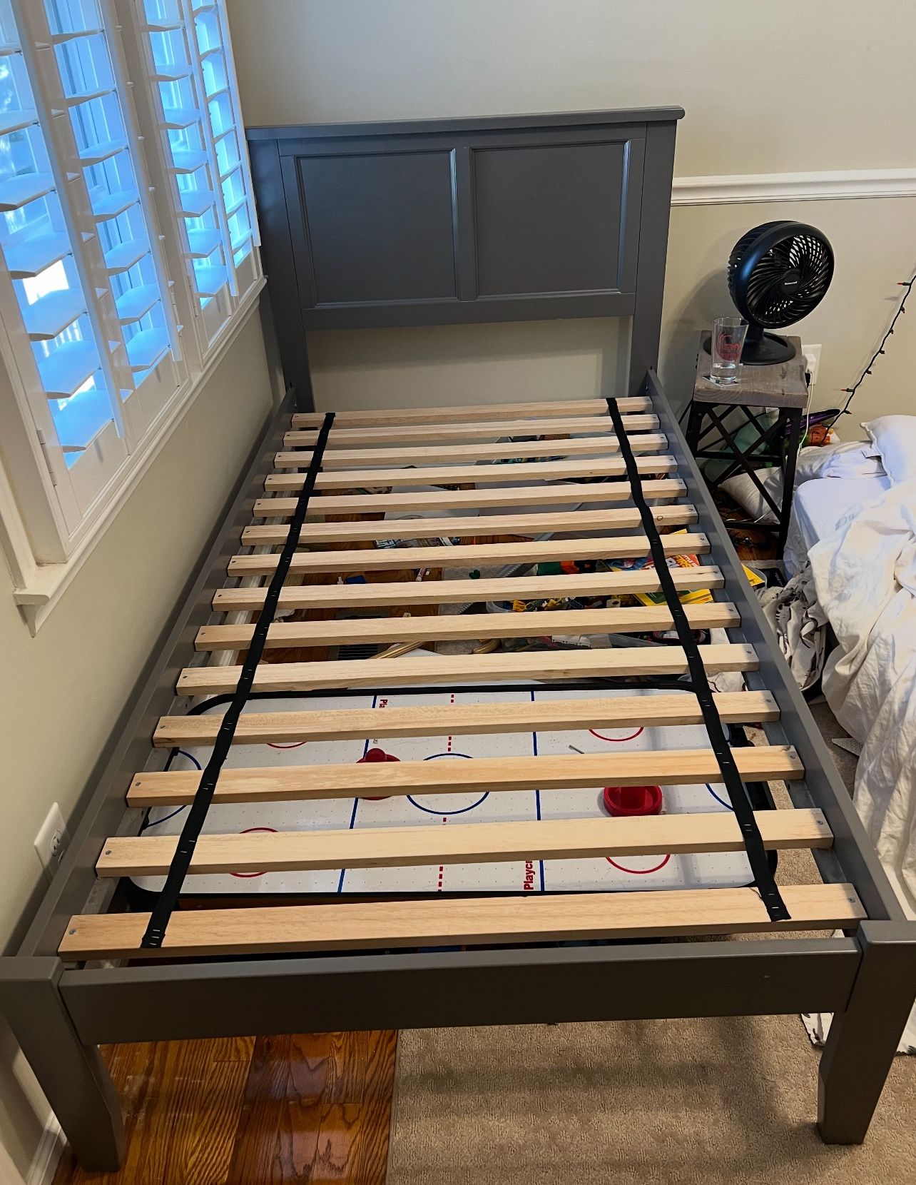 Twin Wood Bed And Organic Mattress