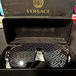 Versace Sunglasses Black Monogram