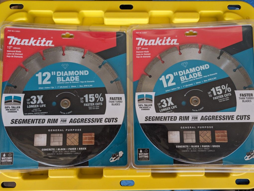 2x
12 in. Diamond Blade, Segmented