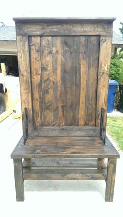 Rustic hall tree