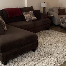Sectional + Chair And Ottoman For Sale