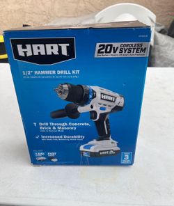 HART 20-Volt 1/2-inch Cordless Hammer Drill Kit, Gen2