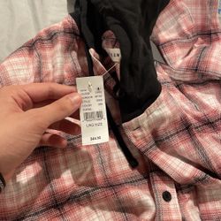 Pacsun Red Flannel Hoodie