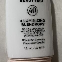 BeautyBio BLENDROPS. Broad Spectrum SPF 46 Oil-Control Priming Drops With Color-Correcting Tranexamic Complex
