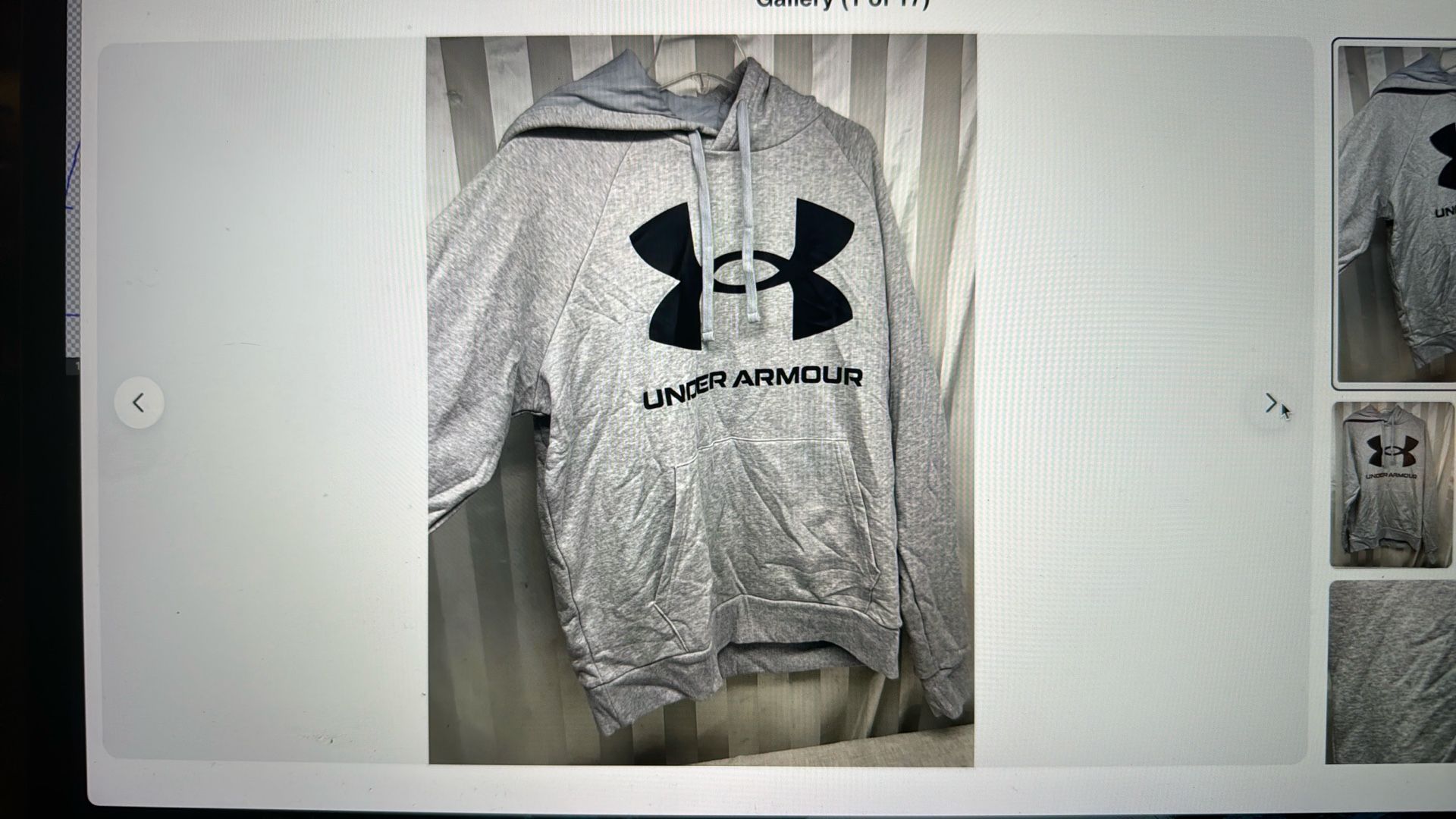 New Under Armor Men Hoodie Sweatshirt Large