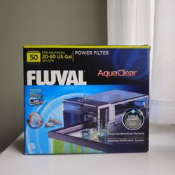 Fluval AquaClear 50 Power Filter | Refurbished | Complete in Box | 200 GPH for 20-50 Gal