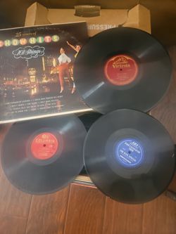 78's & 33 records small box of records