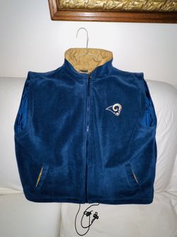 Vintage STL Rams Polyester Vest Sz XXL