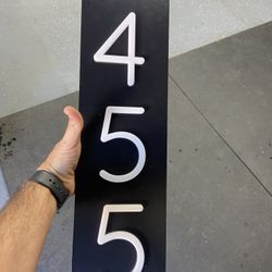 House Numbers Custom Address 455 Sign