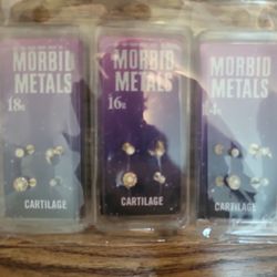 Morbid Metal Cartilage Jewelry