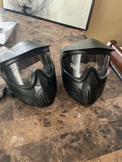Paint ball helmets