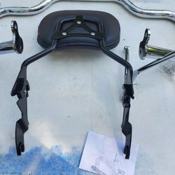 Brand new detachable motorcycle backrest