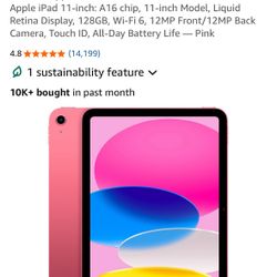 iPad 11 Inch Pink 