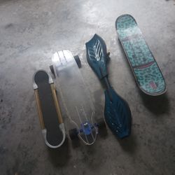 Skate Boards And Rip Stick