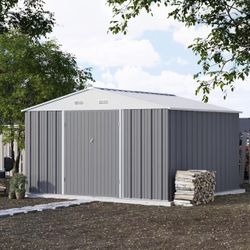 10 x 10 ft outdoor metal storage shed $300 