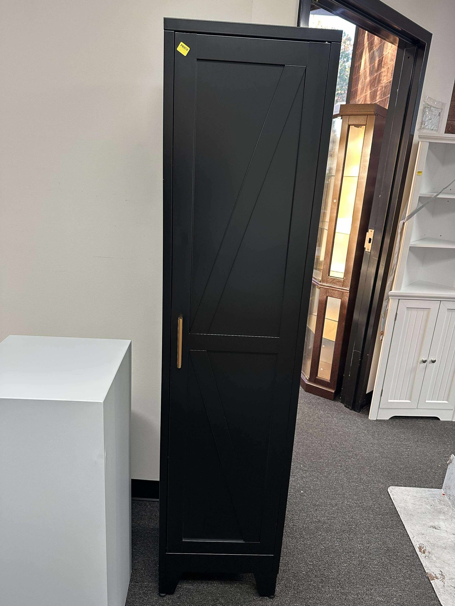 67''Farmhouse Metal Storage Cabinet with Barn Doors,Steel File Cabinet