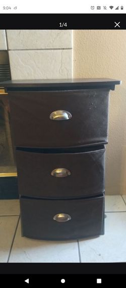 3 drawer Fabric Dresser $20