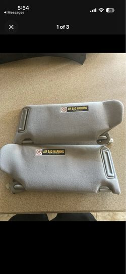 98’ - 02’ Honda Accord Driver & Passenger Side Sun Visor Shade Set Gray
