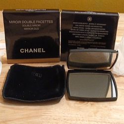 Chanel Authentic Brand New Dual Sided Compact Mirrors W Pouch Boxed $40 Each