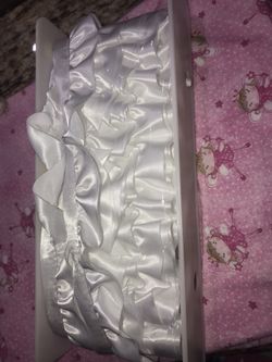 Fabric (over 1yd flannel and 10yd satin ruffle)