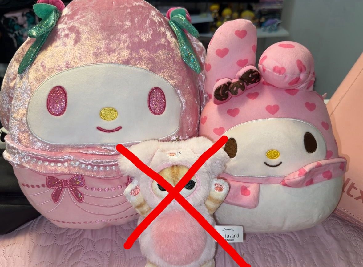 sanrio my melody plushies squishmallow