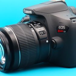 Canon EOS Rebel T7 Camera With EFS 18-55mm Lens + 32GB SD Card 