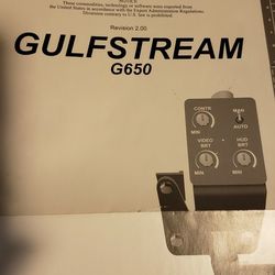 gulfstream G650 cockpit Training poster 24" X 36"  By FlightSafty International. Great Condition.