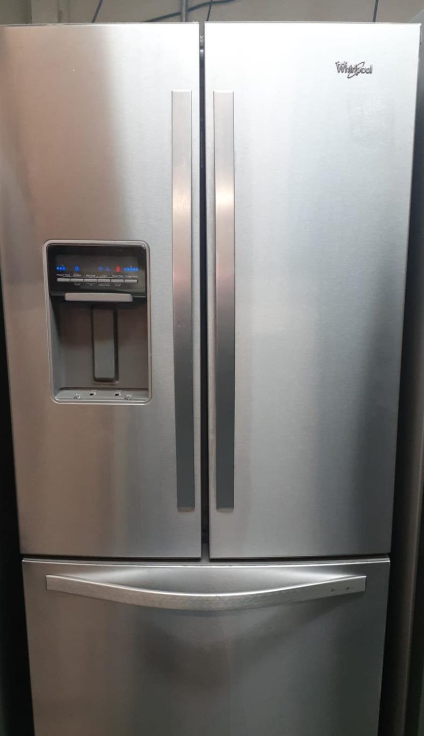 Whirlpool 3-Door Stainless Steel Refrigerator Fridge
