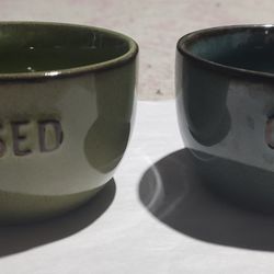 Pair Of Hallmark Dip/Appetizer Bowls 4" Across X 2 1/2" Deep
