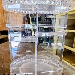 360 ° large makeup and accessory rotating shift