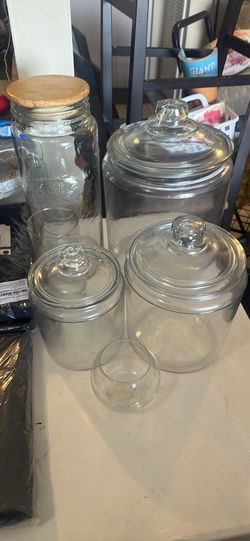 Glass Jars Different Sizes