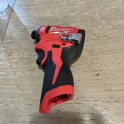Milwaukee M12 12V Lithium-lon Subcompact Brushless Cordless 1/4 in. Hex Impact Driver (Tool-Only)