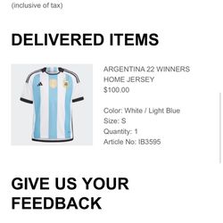 Adidas Messi Jersey Size Kid Small 7-8