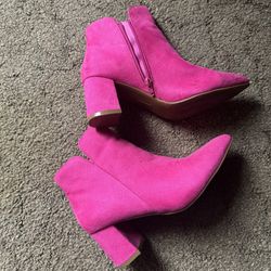 Hot Pink Women’s Boots Size 8.5