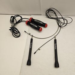 Speed Jump Rope Lot – Syntus Speed Rope + CAP Speed Rope + Replacement Wire – Fitness Training