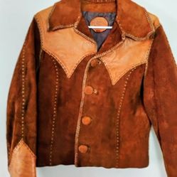 AUTHENTIC NORTH BEACH LEATHER JACKET VINTAGE SIZE M