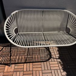 CB2 Patio Chair And Love Seat