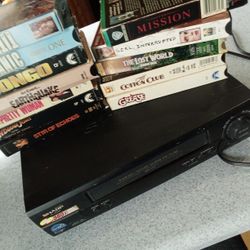 VCR - SHARP & VHS CLASSICS - VIDEO TAPES 