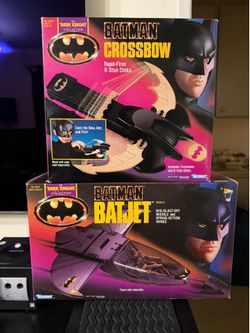 Batman 1989 Batjet and Crossbow Dark Knight Kenner Collection NEW unopened