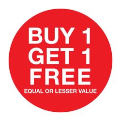 Buy 1 get 1 free 🆓