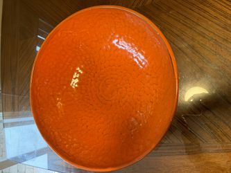 Huge Orange Bowl, Umbria, Italy, Handcrafted