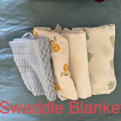 Baby Muslin Swaddle Blankets