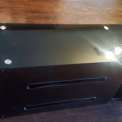 Glass TV stand