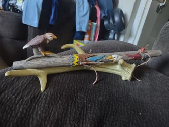 Indian Buffalo Eagle Piece Pipe  with stand 