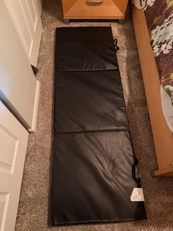 Black Folding Exercise Gym Mat