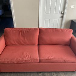 Coral Colored Sofa Bed Couch