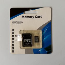 128 GB Micro sd Card & Adapter New