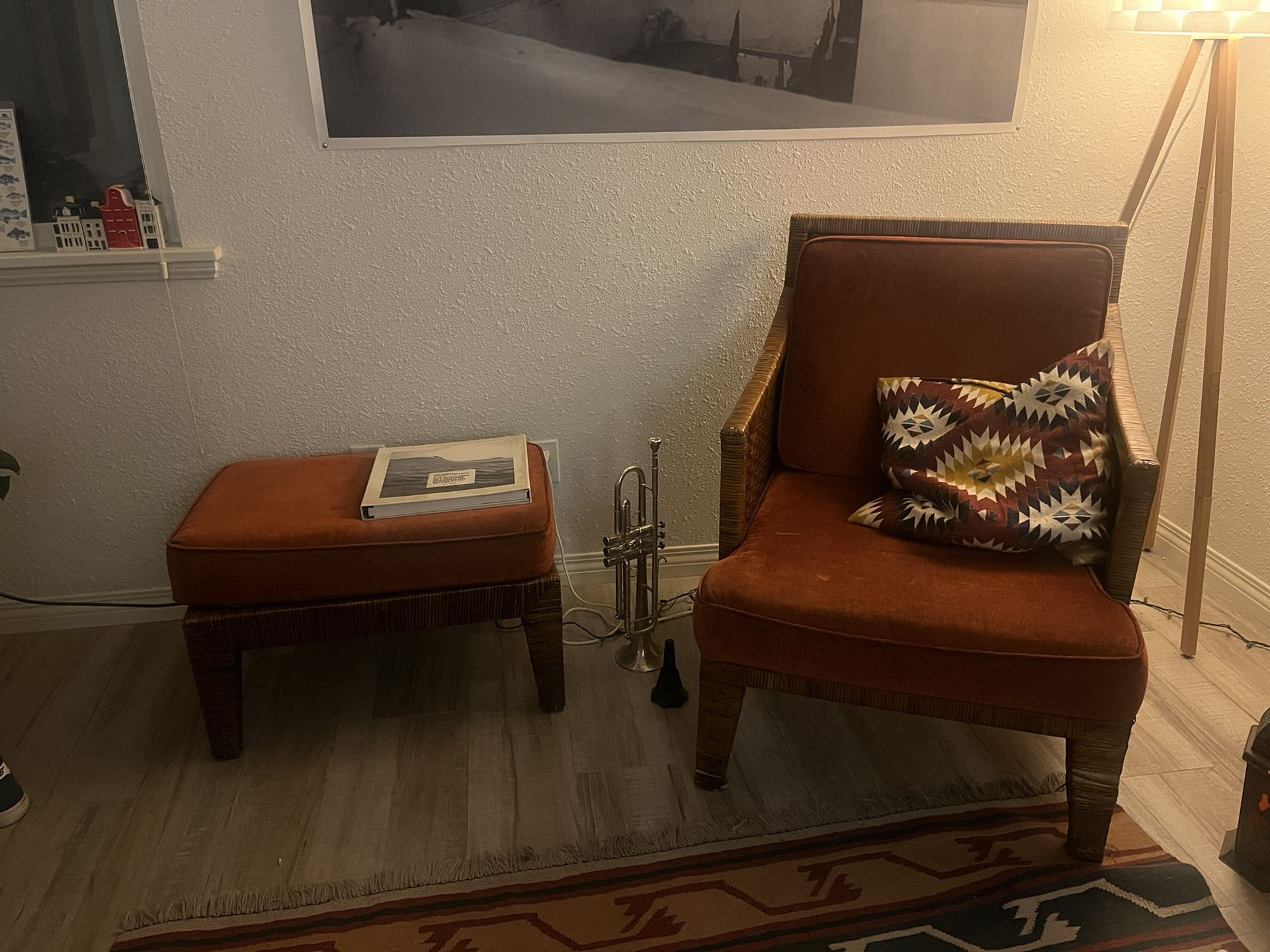 Armchair with Ottoman