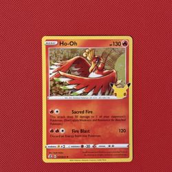 #001/025 Ho-Oh Holo - Pokémon TCG Celebrations 25th Anniversary 2021 - NM